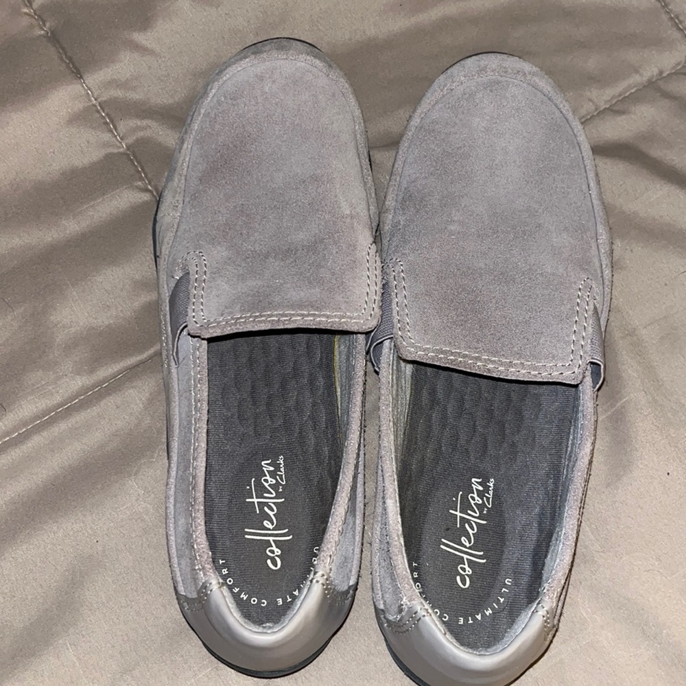 Women’s Grey Clark’s Sz. 8 Lightly Worn